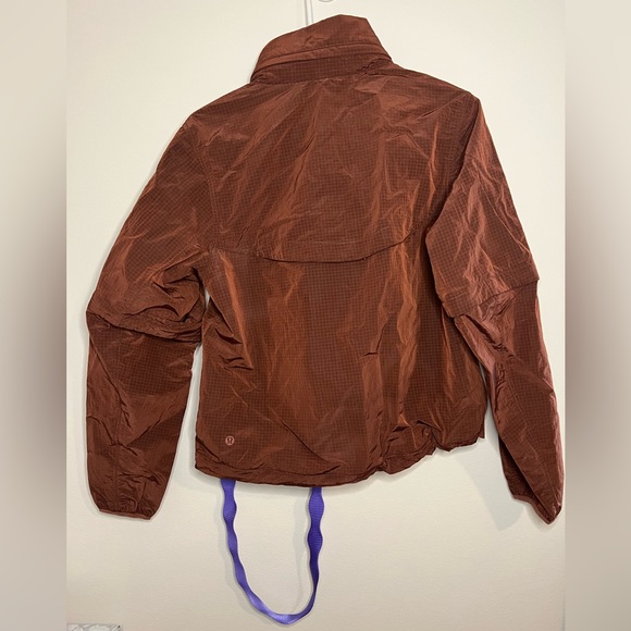 NWT lululemon convertible ripstop hiking jacket 6 - ancient copper - Picture 6 of 11